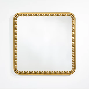 Spiegel Diva Square 8111.BFN vierkant goud Deknudt Mirrors