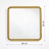 Afmetingen Spiegel Diva Square 8111.BFN vierkant goud Deknudt Mirrors