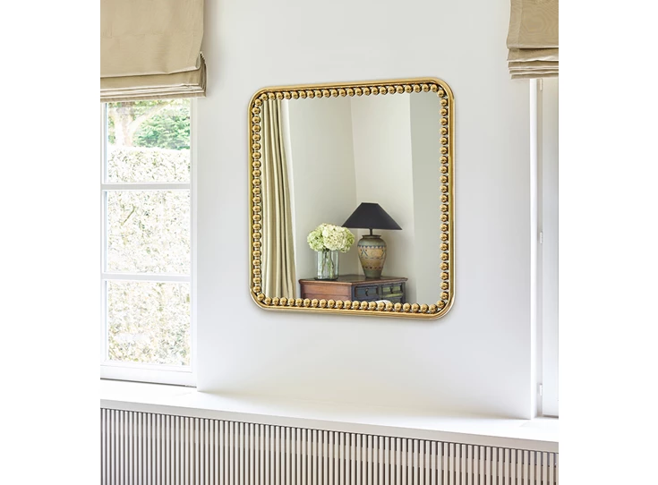 Zijkant Spiegel Diva Square 8111.BFN vierkant goud Deknudt Mirrors