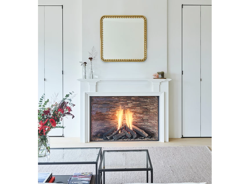 Front Spiegel Diva Square 8111.BFN vierkant goud Deknudt Mirrors