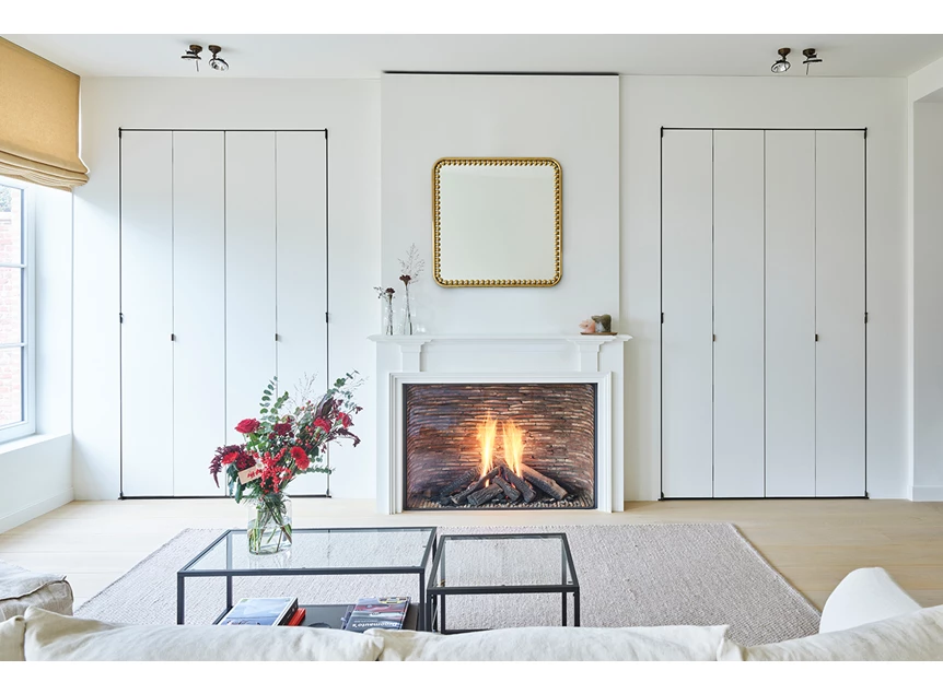 Sfeerfoto Spiegel Diva Square 8111.BFN vierkant goud Deknudt Mirrors