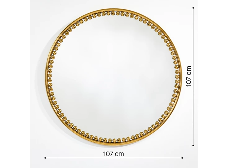 Afmetingen Spiegel Diva Round 8110.BFN rond Deknudt Mirrors