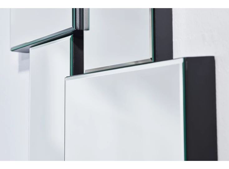 Diepteverschil Spiegel Criss Cross 9035.ASB rechthoekig Deknudt Mirrors