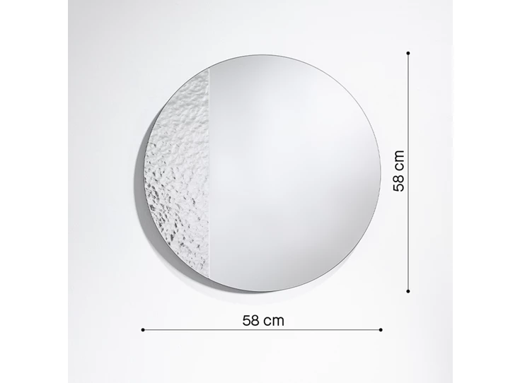 Afmetingen Spiegel Cord Deco M 2813.101 rond Deknudt Mirrors