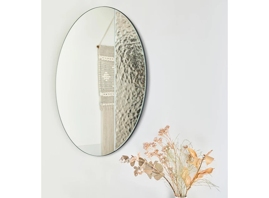 Zijkant Spiegel Cord Deco M 2813.101 rond Deknudt Mirrors