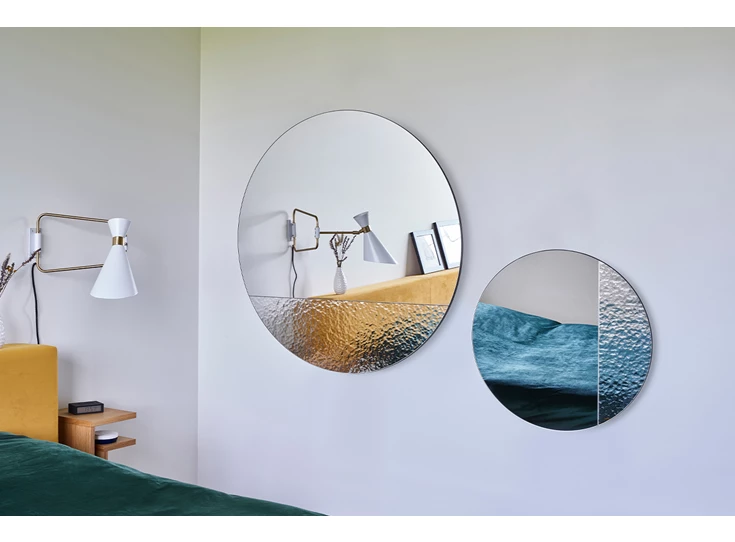 Set Spiegel Cord Deco M 2813.101 rond Deknudt Mirrors