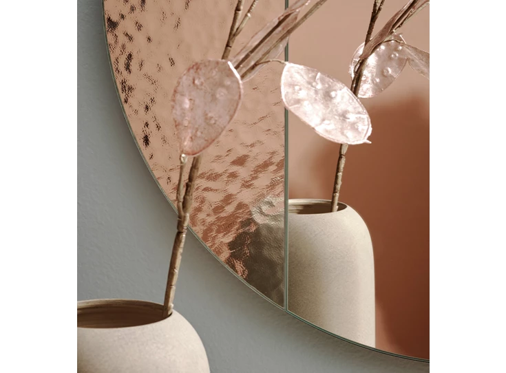 Inzoom Spiegel Cord Deco M 2813.101 rond Deknudt Mirrors