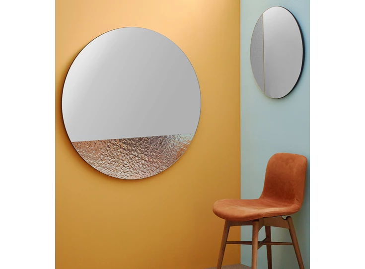 Set van 2 Spiegel Cord Deco M 2813.101 rond Deknudt Mirrors
