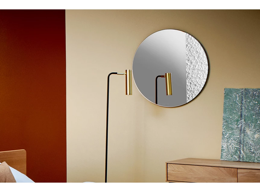 Sfeerfoto Spiegel Cord Deco M 2813.101 rond Deknudt Mirrors