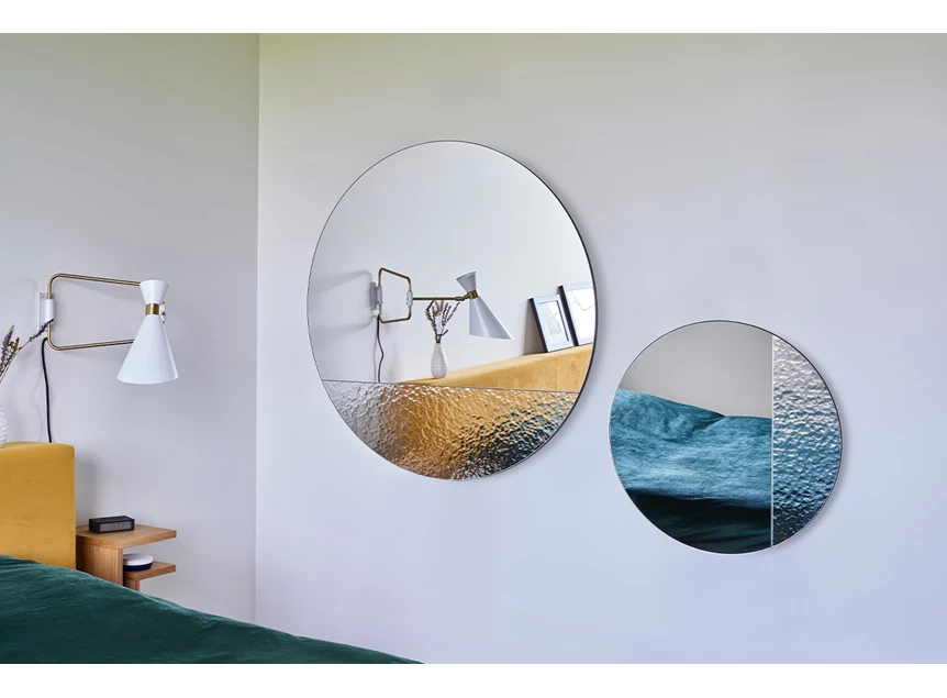 Set Spiegel Cord Deco L 2813.201 rond Deknudt Mirrors