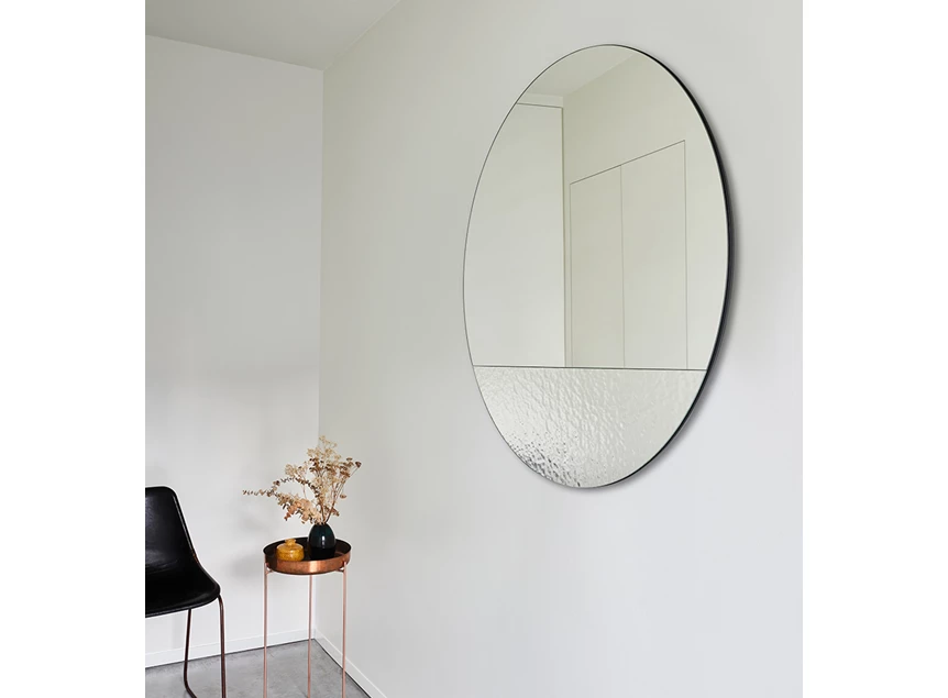 Zijkant Spiegel Cord Deco L 2813.201 rond Deknudt Mirrors