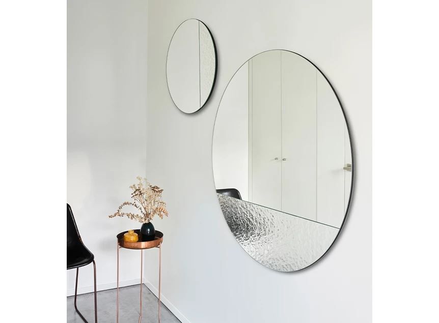 Set zijkant Spiegel Cord Deco L 2813.201 rond Deknudt Mirrors