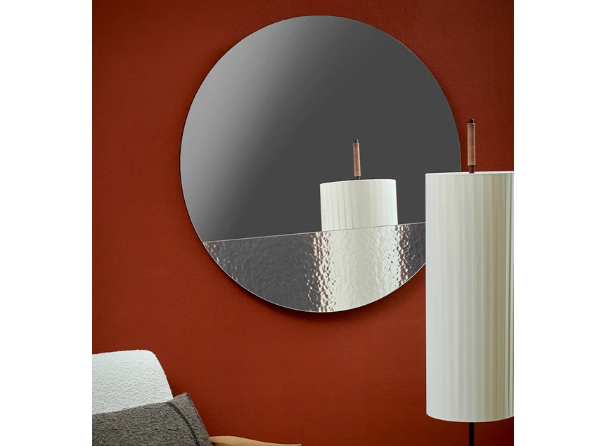 Front Spiegel Cord Deco L 2813.201 rond Deknudt Mirrors