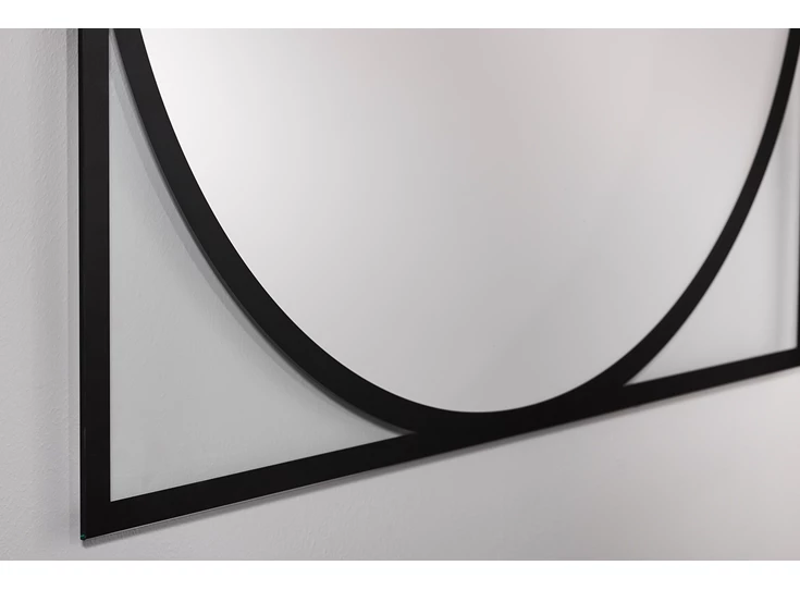 Zijkant Spiegel Circo 2843.251 vierkant rond Deknudt Mirrors