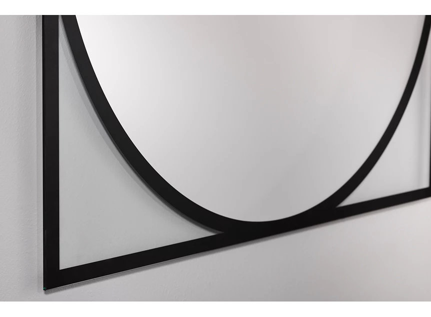 Zijkant Spiegel Circo 2843.251 vierkant rond Deknudt Mirrors