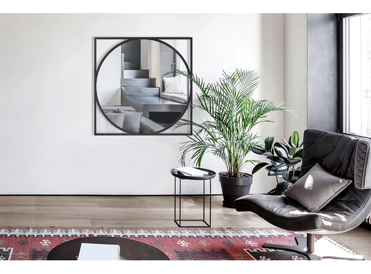 Front Spiegel Circo 2843.251 vierkant rond Deknudt Mirrors