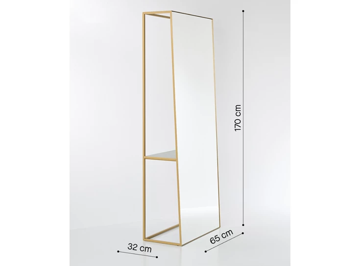 Afmetingen Spiegel Chassis XL Deluxe 2880.311 rechthoekig Deknudt Mirrors