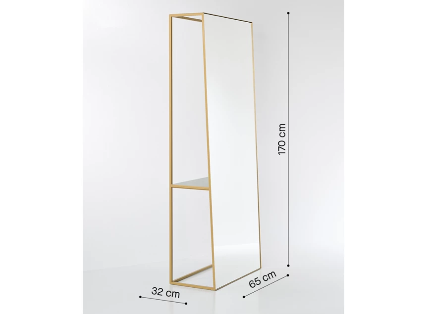 Afmetingen Spiegel Chassis XL Deluxe 2880.311 rechthoekig Deknudt Mirrors