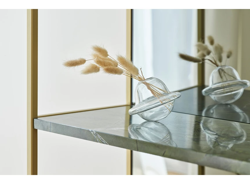 Blad groen marmer Spiegel Chassis XL Deluxe 2880.311 rechthoekig Deknudt Mirrors