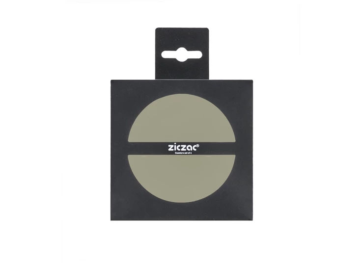 Togo onderzetter- Ø10cm- taupe- set4- verpakking