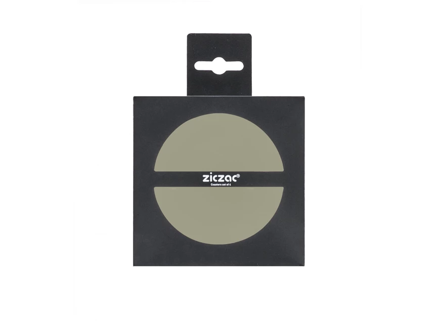 Togo onderzetter- Ø10cm- taupe- set4- verpakking