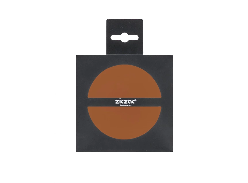 Togo onderzetter- Ø10cm- caramel- set4- verpakking