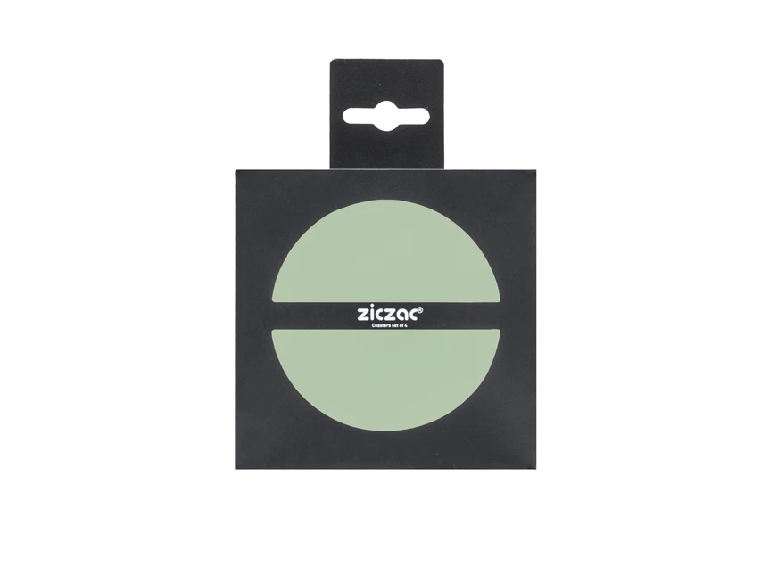 Togo onderzetter- Ø10cm- groen- set4- verpakking