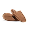 Snuggs suede pantoffels- men- 42/43- cognac
