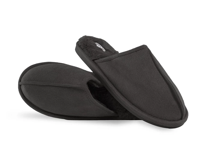 Snuggs suede pantoffels- men- 42/43- donker grijs