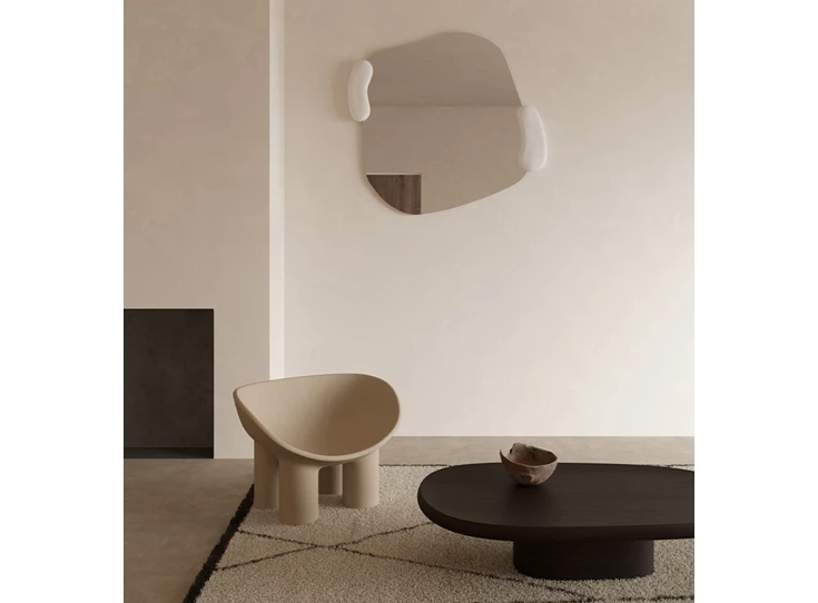 Sfeerfoto Spiegel Calco White Square 2915.271 vierkant organisch Deknudt Mirrors