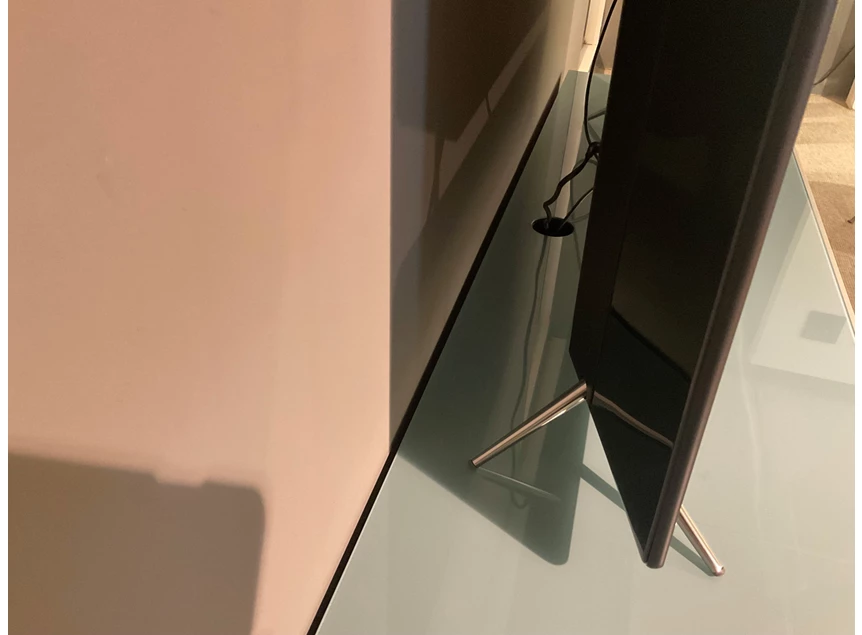 Kabeluitsparing Tv-kast Scala blinkend glas Salbei Spectral