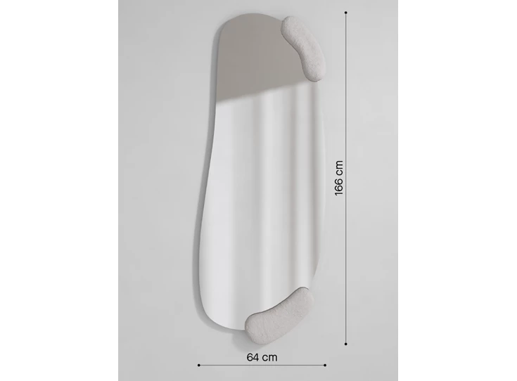 Afmetingen Spiegel Calco White Hall 2915.371 organisch Deknudt Mirrors