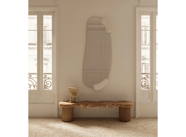 Sfeerfoto Spiegel Calco White Hall 2915.371 organisch Deknudt Mirrors