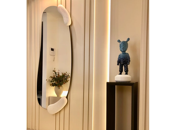 Front Spiegel Calco White Hall 2915.371 organisch Deknudt Mirrors