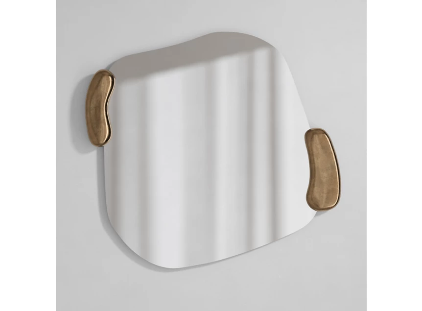 Spiegel Calco Gold Square 2915.211 vierkant organisch Deknudt Mirrors