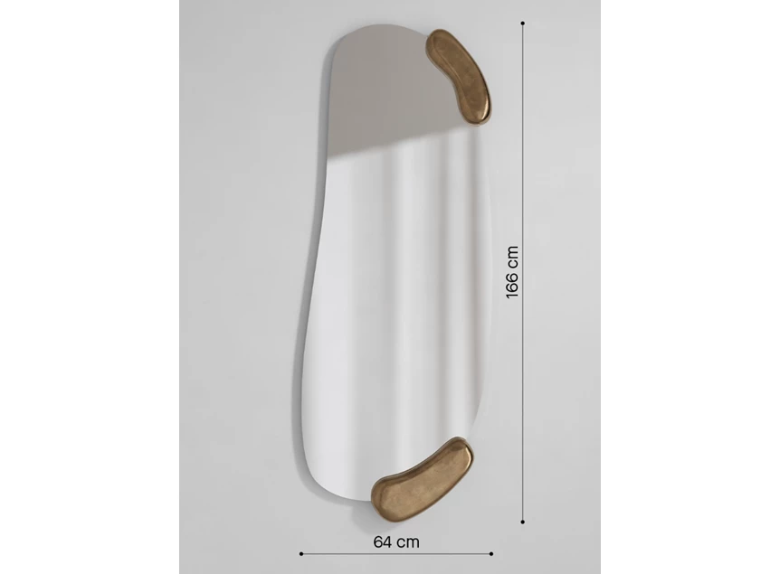 Afmetingen Spiegel Calco Gold Hall 2915.311 organisch Deknudt Mirrors