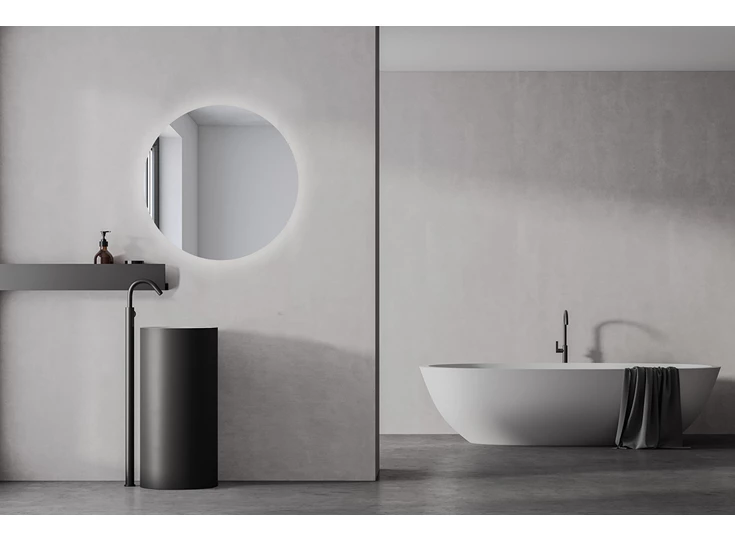 Koel Spiegel Brio Clear S IP44 2859.257 rond Deknudt Mirrors
