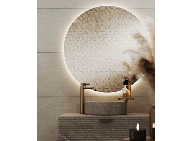 Inzoom Spiegel Brio Clear S IP44 2859.257 rond Deknudt Mirrors