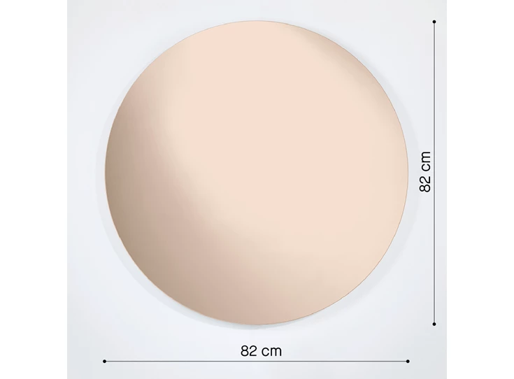 Afmetingen Spiegel Brio Bronze S 2929.214 rond Deknudt Mirrors