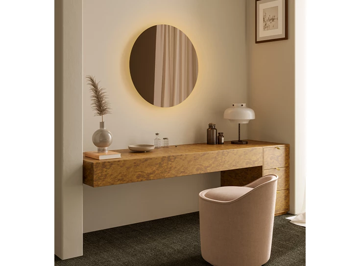 Sfeerfoto Spiegel Brio Bronze S 2929.214 rond Deknudt Mirrors
