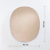 Afmetingen Spiegel Brio Bronze M 2929.314 ovaal Deknudt Mirrors