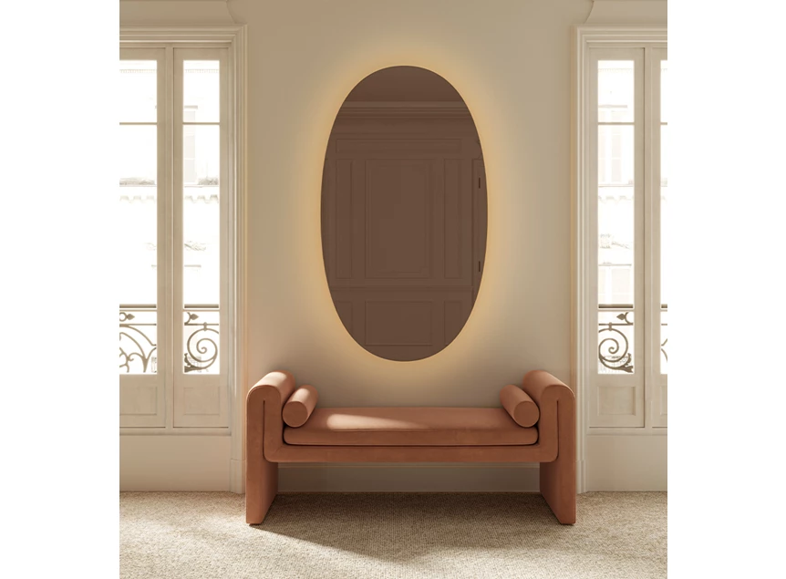 Sfeerfoto Spiegel Brio Bronze L 2929.414 ovaal Deknudt Mirrors
