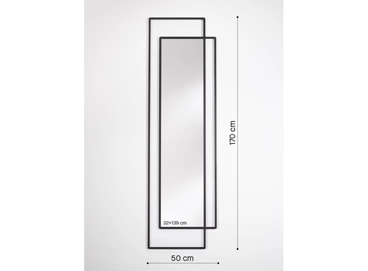 Afmetingen Spiegel Bordo 2842.351 rechthoekig Deknudt Mirrors