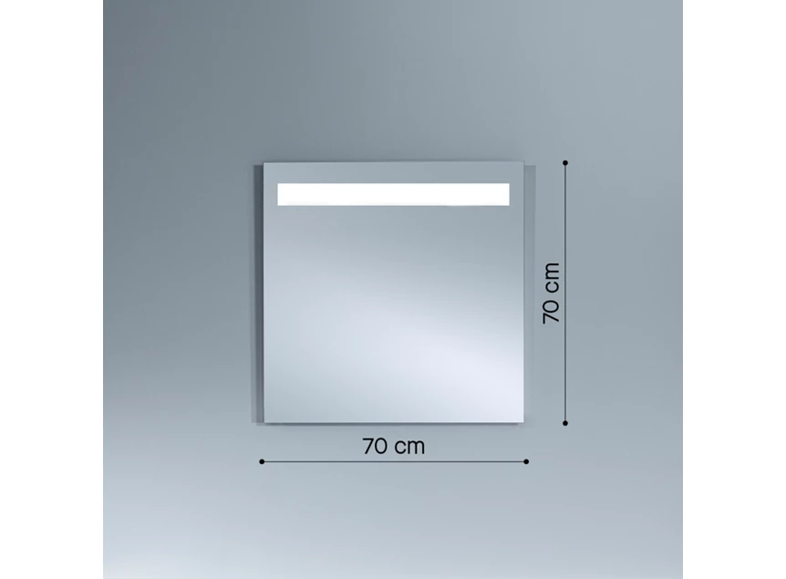 Afmetingen Spiegel B.Light 1 Plus 2802.195 badkamer Deknudt Mirrors