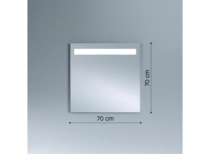 Afmetingen Spiegel B.Light 1 2802.194 badkamer Deknudt Mirrors