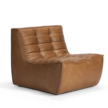 20082 N701 Sofa 1 Seater Old Saddle Ethnicraft schuin voor.jpg