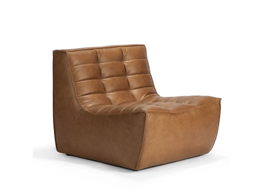 20082 N701 Sofa 1 Seater Old Saddle Ethnicraft schuin voor.jpg