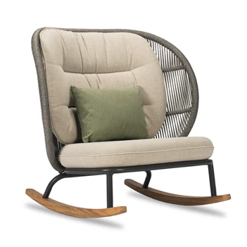 Kodo Rocking Chair Combi 2 Fossil Grey Almond schuin vooraanzicht.jpg