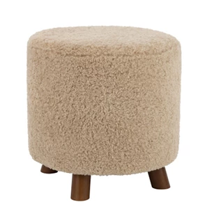 28050 Poef schaap poot- polyester- beige-.jpg