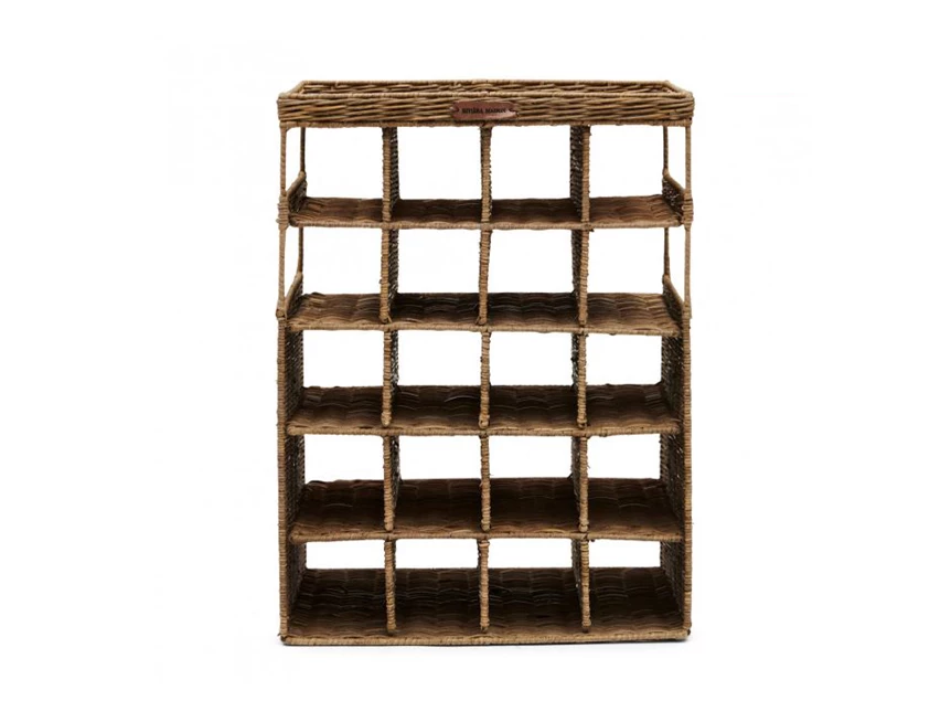RUSTIC RATTAN WINE & LOVE WINE RACK